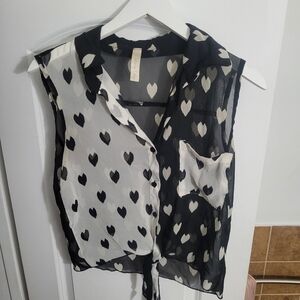 Lovely Day Sheer Polkadot blouse